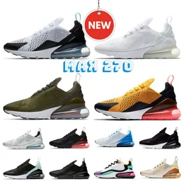 Uomo Donna Max 270s 270 Scarpe casual Airs270 React Triple Nero Bianco Royal Chaussure Bred Be True Metallic Gold Barely Rose Olive Dusty Cactus Midnight Navy Sneakers