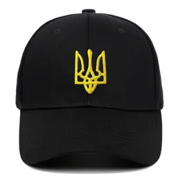 Ukraińska odznaki symboli baseball czapki bawełniane unisex casual taty czapka outdoor cap trucker czapki słoneczne dla kobiet mężczyzn 240113