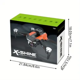 X26 Quadcopter drone telecomandato: commutazione doppia posizionamento del flusso ottico GPS, telecamera HD ESC, connessione WiFi integrata per fotografia mobile e registrazione video.