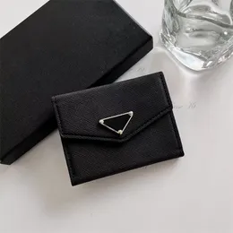 Pull-out Card Package One-piece Bank Credit Card PU Leather Portable Thin Card Holder Tide Unisex Card Holder Christmas Gift Luxury designer Triangular nameplate bag