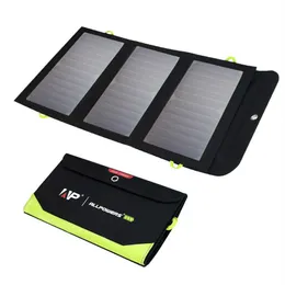 Pannelli solari Pannello ALLPOWERS 5V 21W Batteria incorporata 10000mAh Caricabatterie portatile impermeabile per telefono cellulare esterno 221104259u