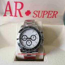 AR Super Factory Cal.4131 Ruch Mens Watch 40 mm x 12,2 mm Kosmograf 126500 PANDA Chronograph Stopwatch Ceramiczne automatyczne zegarki na rękę męskie zegarki męskie