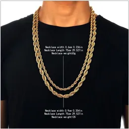 6-9mm Gold Plated Metal Braid Chain 29 5 Inch For Men Women Stunning Fashion Cool Jewelry2833