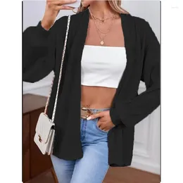 Frauen Jacken 2024 Frühling Herbst Mode HarajukuAll Match Cardigan Frauen Lose Beiläufige Weibliche Kleidung Langarm Oberbekleidung Solide Tops