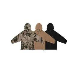 Felpe con cappuccio da uomo taglie forti 2023Fw Mezza zip in pile Plover Qualità Autunno Camouflage Felpa con cappuccio Hip Hop6564381 Drop Delivery Ap Dhmwq