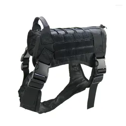 Hunting Jackets Tactical Service Dog Harness Vest Training Molle Nylon Water-resistan Military Adjustable K9
