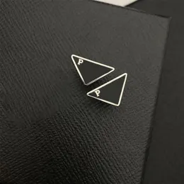 Top Quality Triangle Letter Stud Earring with Stamp Fashion Jewelry Accessories for Gift Party 4 Colors305R