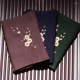 Tea Napkins 1PC刺繍中国のタオルプラムパターンファブリック吸収環境にやさしいボウルティーポットクリーニングアクセサリー