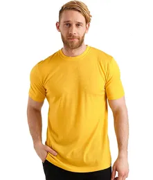 T-shirt da uomo in lana merino al 100% Camicie a maniche corte in lana merino Sport T-shirt oversize da escursionismo con strato base leggero Asciugatura rapida 240113