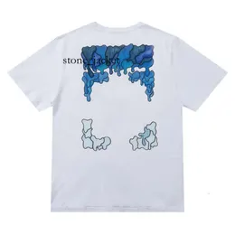 Off White Mens Designer Modna moda z koszulki klasyczna marka Man Kobiet bawełniane koszulki luksusowe krótkie rękawy urazy topy tylne strzałki farba białe tshirty 3680