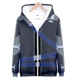 Зимние мужские куртки и пальто аниме SAO Sword Art Online 3D толстовка на молнии с капюшоном Киригая Казуто Кирито Косплей Костюм198E