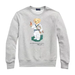 Men Designer Little Bear Printing Hoodie Spring and Autumn Slim Hoodie Sweatshirt Sweater Sweater Sports