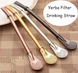 Rostfritt stål Mate Straws Mate Bombillas Yerba Filter Drinking Straw Bar Accessories Längd 15,5 cm 3st/Lot 304 Stål 11 ll