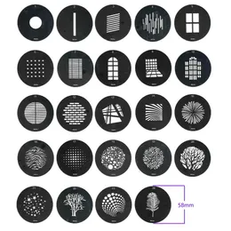 Accessories Snoots Optical Condenser Graphic 58mm Diy Effect Film Shadow Template Modeling Kits for Godox Flash Led Video Light Speedlight