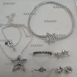 قلادة Kakany 2021 الشتاء الجديد S عالي الجودة Galaxy Moon Necklace أقراط الأساور Ring Ring Series Association Women Fashion Party Association