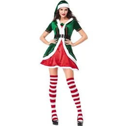 Lcw feminino novo design natal dia das bruxas manga longa traje de natal papai noel pacote grosso adulto masculino festa mostrar elf dr272e