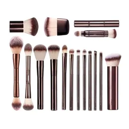 Makeup Brushes Hourglas Makeup Brushes No.1 2 3 4 5 7 8 9 10 11 Vanish Veil Ambient Double-Endt Powder Foundation Cosmetics Brush till DH2KT