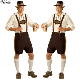 Oktoberfest-Kostüm, Lederhose, bayerisches Oktoberfest, deutsches Festival, Bier, Halloween für Herren, Bierkostüme, Übergröße, M, L, XL, 2XL1173y