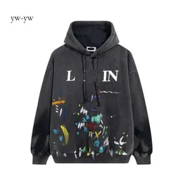 Lanvin Hoodie Fahion Luxury Claic Gallerie Dept Sweathert Men Women عالية الجودة 100 ٪ القطن Pulover Looe 9676