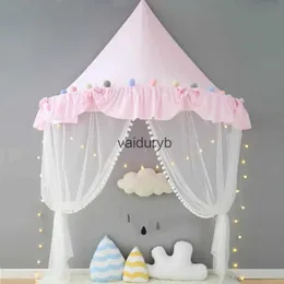 おもちゃのテントLdren Play House Castle Kid Teepee Tents Cottonable Tent Tent Canopy Bed Cortan Baby Crib Netting Girls Boy Room DecorationVaiduryb