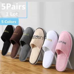 home shoes 5 Pairs/Lot Winter Slippers Men Women Kids Disposable Hotel Slippers Home Slides Travel Sandals Hospitality Guest Footwear Shoesvaiduryd