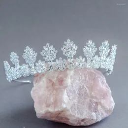 Haarspangen Hochzeit Schmuck Zubehör Braut Tiara Krone für Frauen 4A Zirkonia Prinzessin Braut Heaband Prom Pegeant Kronen Kopfschmuck