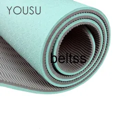 Lulumen Bayan Yoga Mat Kalın ve Genişletilmiş Jump Halat Mat 185 * 90 Yüksek Ribaund Dans Mat Şok-emici Fitness Mat