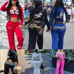 Women's Tracksuits Womens Two Pieces Set Designer Casual Street Print of Best Friend Clothing in Multiple Colors