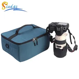 accessories Dslr Camera Insert Bag Multifunctional Waterproof Camera Lens Organizer Case for Nikon for Canon Backpack Protective Insert Bag