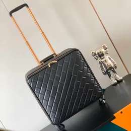 Designer Women Travel Suitcase 16 10a Luxury Brand Suitcase Personlig anpassningsbar Initial Stripe Patten Classic Bagage 240115