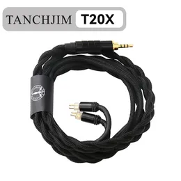 Tillbehör TanchJim Oxygen Earphone Upgrade Line 0,78 mm PIN 2,5 mm/3,5 mm/4,4 mm 5n Single Crystal Copper Upgrade Cable T202 T204