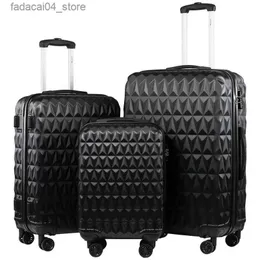 Resväskor bagageuppsättningar 3 stycken stor kapacitet resväska 20/24/28 tum resväska väska rullande bagage spinnar vagn fall resor resväska Q240115
