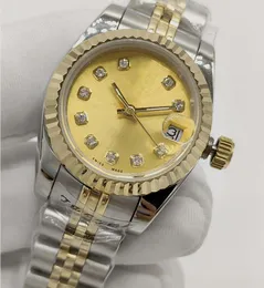 Ny version 14 Stil Premiumkvalitet Kvinnor armbandsur 18K Guld 26mm Dial Sapphire Luminous Auto Date Asia 2813 Mechnaical Automatic Woman's Watch Watches