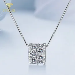 TFGLBU 1.6CTTW Alla M Colorless 925 Sterling Silver Pendant For Women Elegant Unique Necklace Luxury Quality Smycken 240115