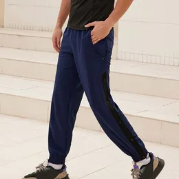 Men's Pants Men Tear Basketball Casual Training Warm Up Loose Open Leg Sweatpants With Pocket Korean Fashion Mens Clothing