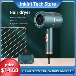 Dryers CkeyiN Hiar Dryer Strong Wind Professional Hairdressing Blow Dryers Negative Ion Hot Cold Portable For Home Traveling Dryer