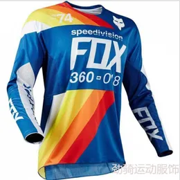 2024 Men's T-shirts Fox Selling Speed Down Suit Off-road Long Sleeved Quick Dry Cycling Pull Top Motorcycle Racing N4w5