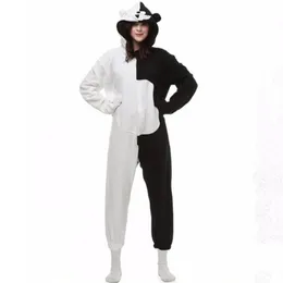 Danganronpa Dangan Ronpa Monokuma Monomi Bär Fleece Onesie Pyjama Kostüm Halloween Karneval Party Kleidung Cartoon Overall Slee2445