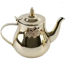 Hip Flasks Arabic Style Stainless Steel Teapot Muslim Large Capacity Kettle Single Tea Pot Pitchers Induction Cooker Water