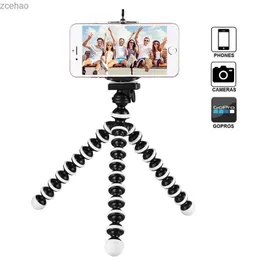 Tripods Octopus Tripod Stand Flexible Gorillapod for Phone Telefon Mobile Phone Camera Smartphone Dslr Table Desk Mini Tripod with ClipL240115