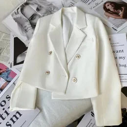 Lucyever Frühling Mode frauen Blazer Koreanischen Stil Büro Cropped Blazer Frauen Allgleiches Straße Langarm Anzug Jacke 240115