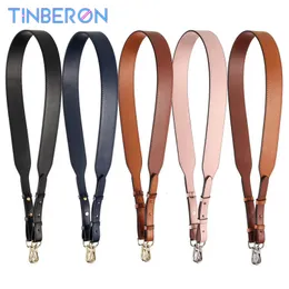 크로스 바디 조절 가능한 어깨 여성 핸드백 액세서리를위한 Tinberon Bag Strap Solygol Luxury Leather Handle 240115