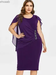 Grundläggande avslappnade klänningar Commpiedmont-Robe Asymtrique Mousseline Soie Femme Rond Courtes Chle Serr Jupe Mi-Longue Grande Mode Printemps YQ240115