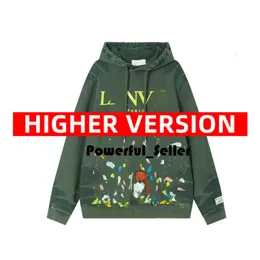 Lanvins Camisa Homem Lanvins Hoodie Lanvins Camisa Lanvins Jaqueta Lanvins Vestir Mens Hoodie Designer Moletom Sudaderas Felpa Felpe Camisola Homem Mulheres Hoodie 4774