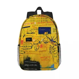 Basquiats Taschen Taschen Africans Rucksäcke für Frauen Männer Schule College Studenten Büchertasche Passend für 15-Zoll-Laptops