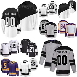 Donna Gioventù Uomo Hockey 39 Cam Talbot Jersey 80 Pierre-Luc Dubois 21 Spence 46 Blake Lizotte 84 Vladislav Gavrikov 61 Trevor Lewis 5 Andreas Englund Nome personalizzato Numero