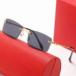 New Kajia Sunglasses Men's Fried Dough Twists Leg Frameless Women's Fashion Box Optical Frame Glasses