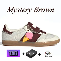 Designersko 2024 Herrkvinnor Sko Plattform Casual Shoes Wales Bonner Leopard Dark Brown Fox Brown Pony Tonal Cream Men Women Trainers Sneakers Handing Shoes 858