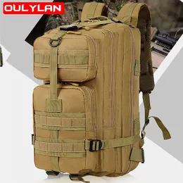 Väskor 2023 utomhussport 35L ryggsäck manlig militär taktisk väska multifunktionell camping bergsklättring vandring 3p ryggsäckar
