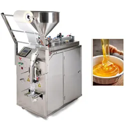 Automatisk 3 -sidor Pure Liquid Milk Packing Machine Dusch Gel Filling tätningsmaskiner Sesame Paste Packaging Machine